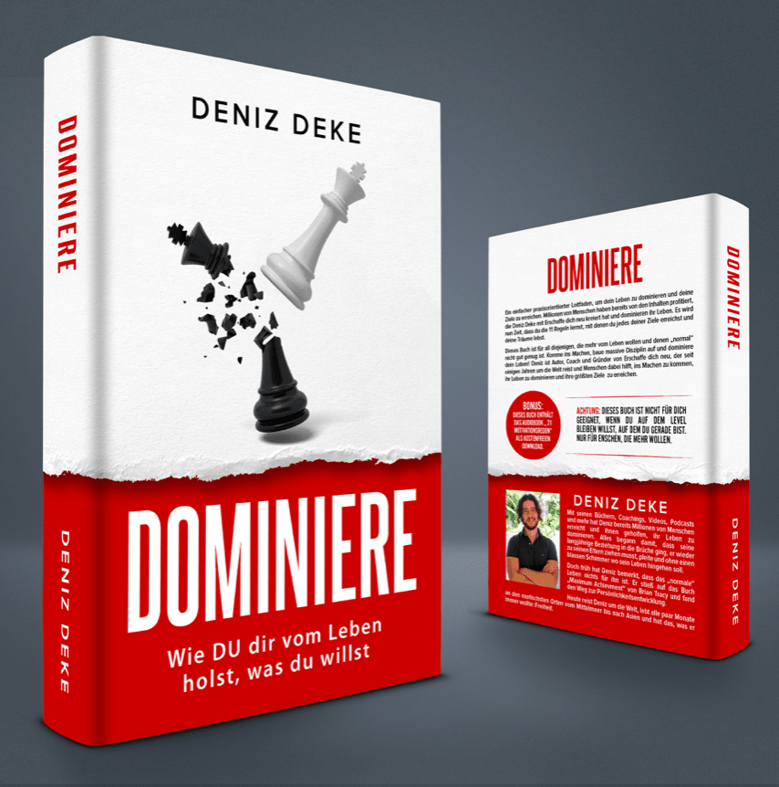 Mockup vom Buch Dominieren dein Leben