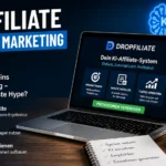 Dropfiliate Affiliate Marketing mit KI - einfacher Einstieg für Anfänger.